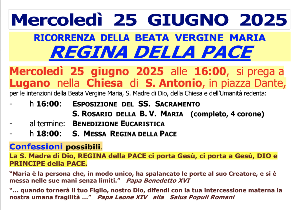 REGINA DELLA PACE LUGANO